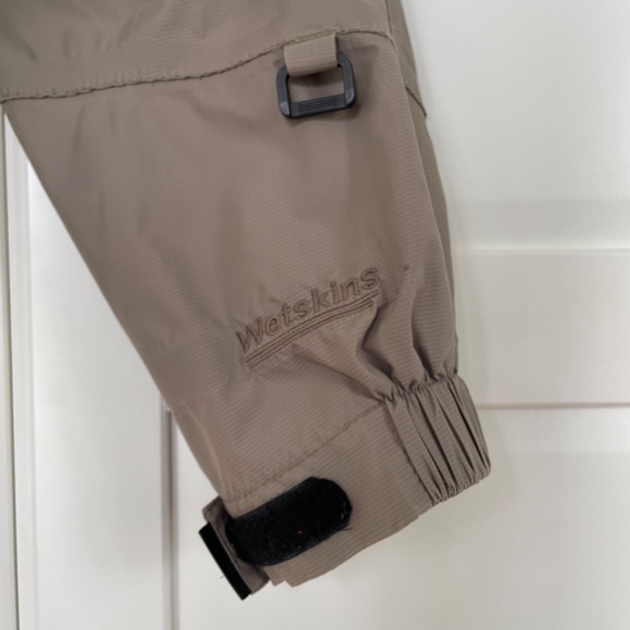 Wetskins Rain Jacket with Hood, Black/Tan, Size Medium - Picture 8 of 16